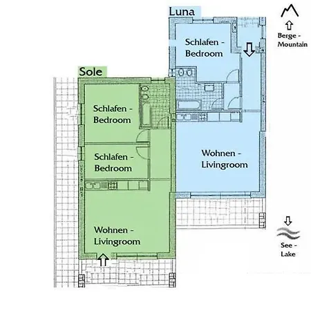 Paradiso - Luna Garten-ferienwohnung Mit Pool Apartamento